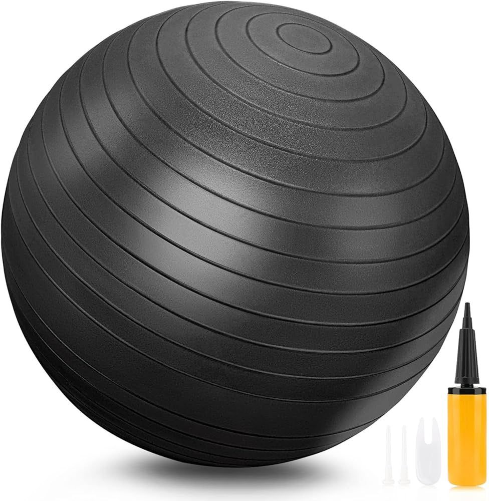 GELE Exercise Ball, Thick Anti-Slip & Anti-Burst Yoga Pilates Ball for Pregnancy Birthing, Physic... | Amazon (US)