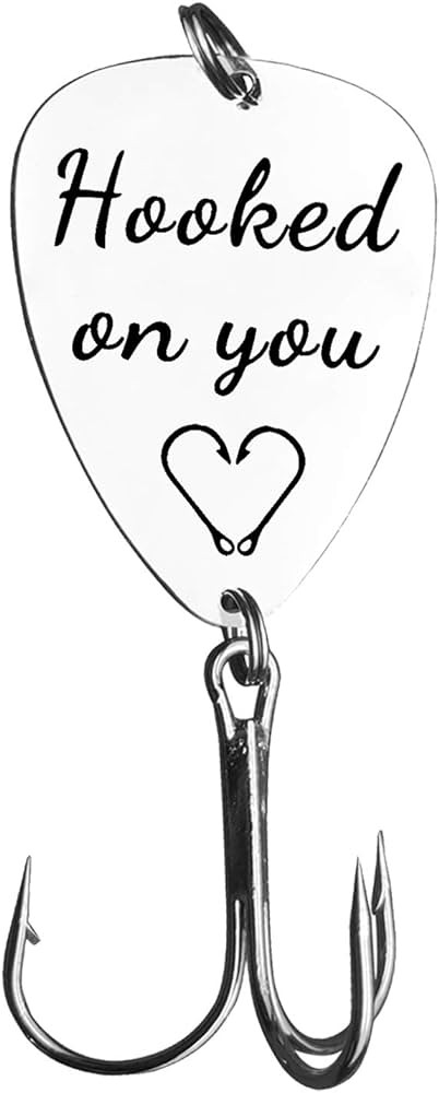 Gifts for Boyfriend Husband Hooked on You Fishing Lures Wedding Anniversary Fishing Gifts for Him... | Amazon (US)