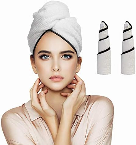 Orthland Microfiber Hair Towel Wraps for Women [2 Pack] Quick Dry Anti-frizz Head Turban for Long... | Amazon (US)