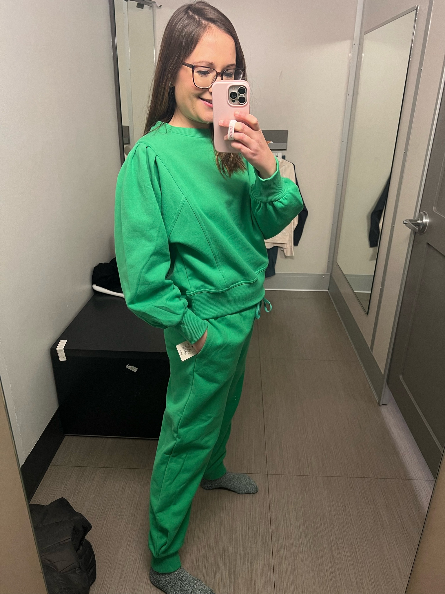 Trendy color in a trendy matching set! Sold separately for $25 each
Sizing: stay tts 
wearing a s top
Wearing a m bottom with a little baby bump and it’s still big

#LTKunder50 #LTKstyletip #LTKFind