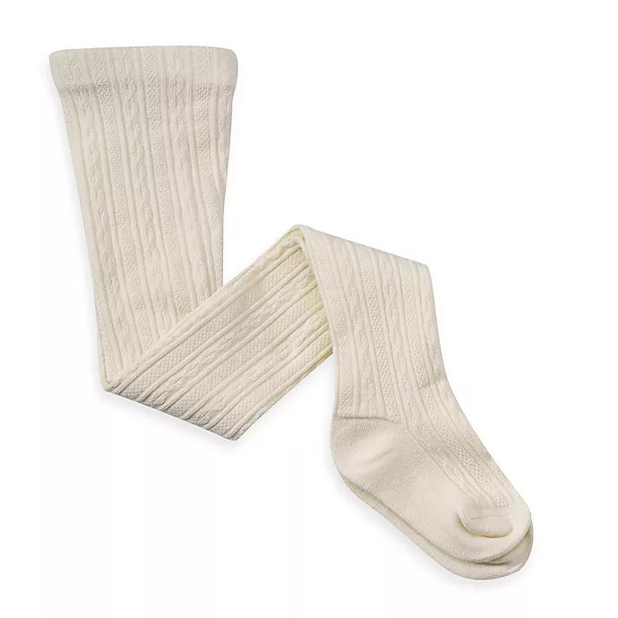 Capelli New York Cable Knit Tights in Ivory | buybuy BABY