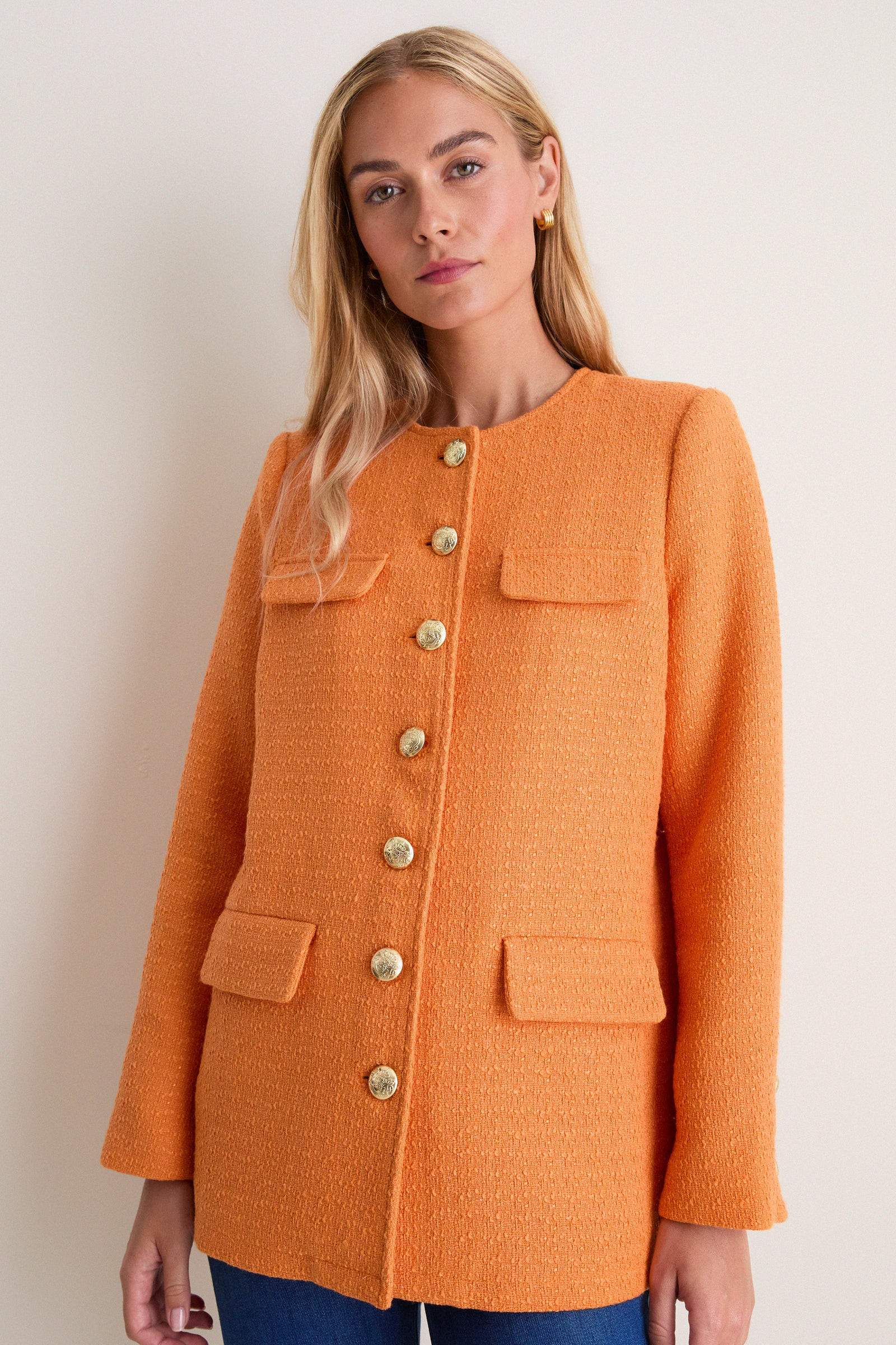 Orange Tweed Jennings Jacket | Tuckernuck (US)