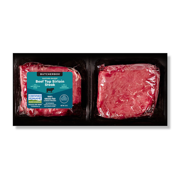 Butcherbox 100% Grass Fed Beef Top Sirloin Steak | Instacart