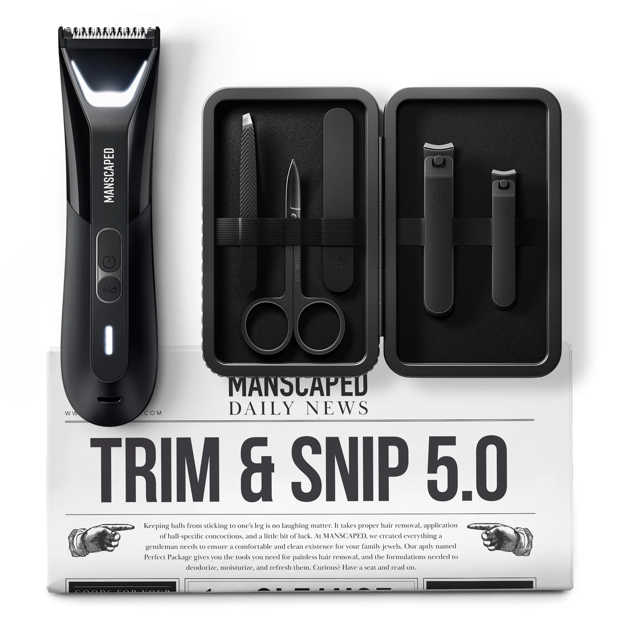 MANSCAPED® Trim & Snip 5.0 Includes The Lawn Mower® 5.0 ULTRA Men's Groin & Body Hair Trimmer, ... | Walmart (US)