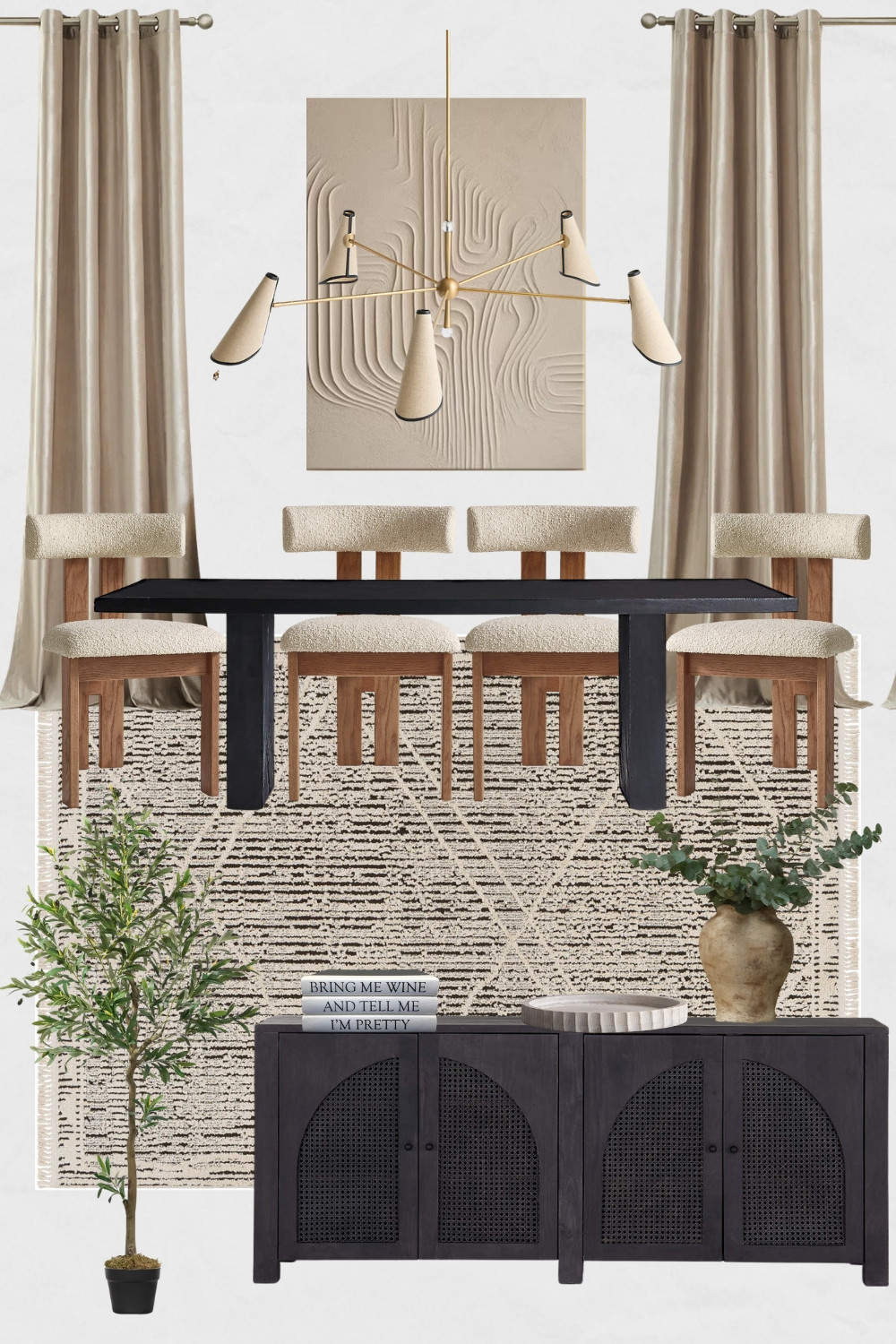 Modern Dining Room Moodboard, Modern Classic Dining Room Decor Ideas, Classic Dining Room Design, Abstract Textured Wall Art, Monochrome Dining Room Design, Timeless Dining Room Design Ideas, McGee Dining Room Design, Solid Wood Dining Table, Crate and Barrel

#homedecor #interiordesign #mcgeediningroom #diningrooms #diningroomdecor #diningroomdesign #diningtable #diningchairs #moderndiningroom  

 

#LTKHome #LTKSaleAlert #LTKStyleTip