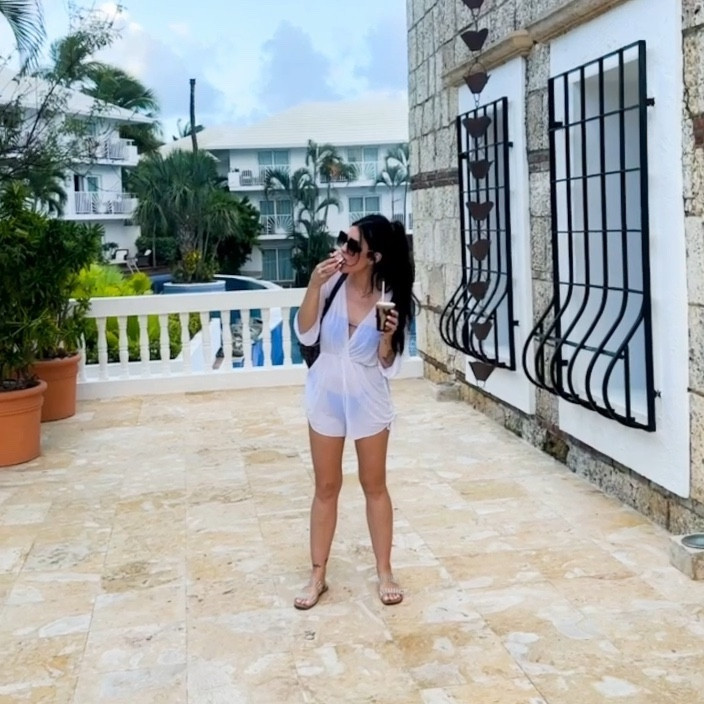 Beach vacation fit - white romper - bathing suit - sandals - sunglasses - amazon find

#LTKstyletip #LTKbeauty #LTKswim