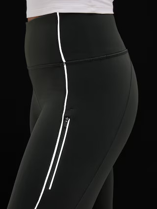 Rainier High Rise Reflective Stripe Legging | Athleta