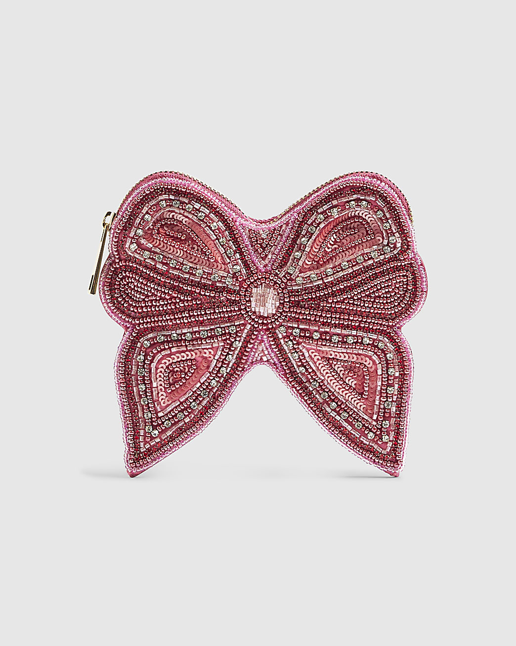 Pink Beaded Bow Purse | River Island UK & IE
