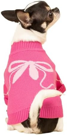 Fitwarm Bowknot Valentines Sweater, Thermal Winter Clothes for Small Dogs Girl, Charming Valentin... | Amazon (US)