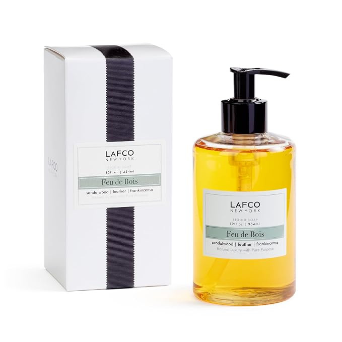 LAFCO New York Liquid Soap, Feu de Bois - 12 oz - Regenerates, Protects & Moisturizes - All Skin ... | Amazon (US)