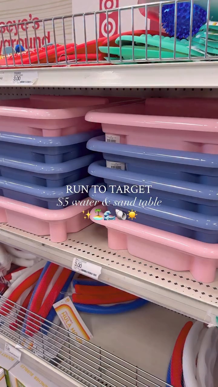 The viral $5 water & sand table is back in the target dollar section ☀️ send this to a parent friend who needs to know about this!!

Run and grab one for your little one! There’s so many ways you can use this for indoor & outdoor play this spring / summer 🌊🏝️😊

#watertable #sensoryplay #babysensoryplay #summermusthaves #targetfinds

#LTKKids #LTKmomlife #LTKBaby