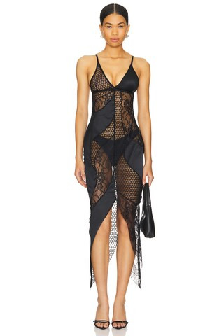 God Save Queens Peekaboo Dress in Black from Revolve.com | Revolve Clothing (Global)