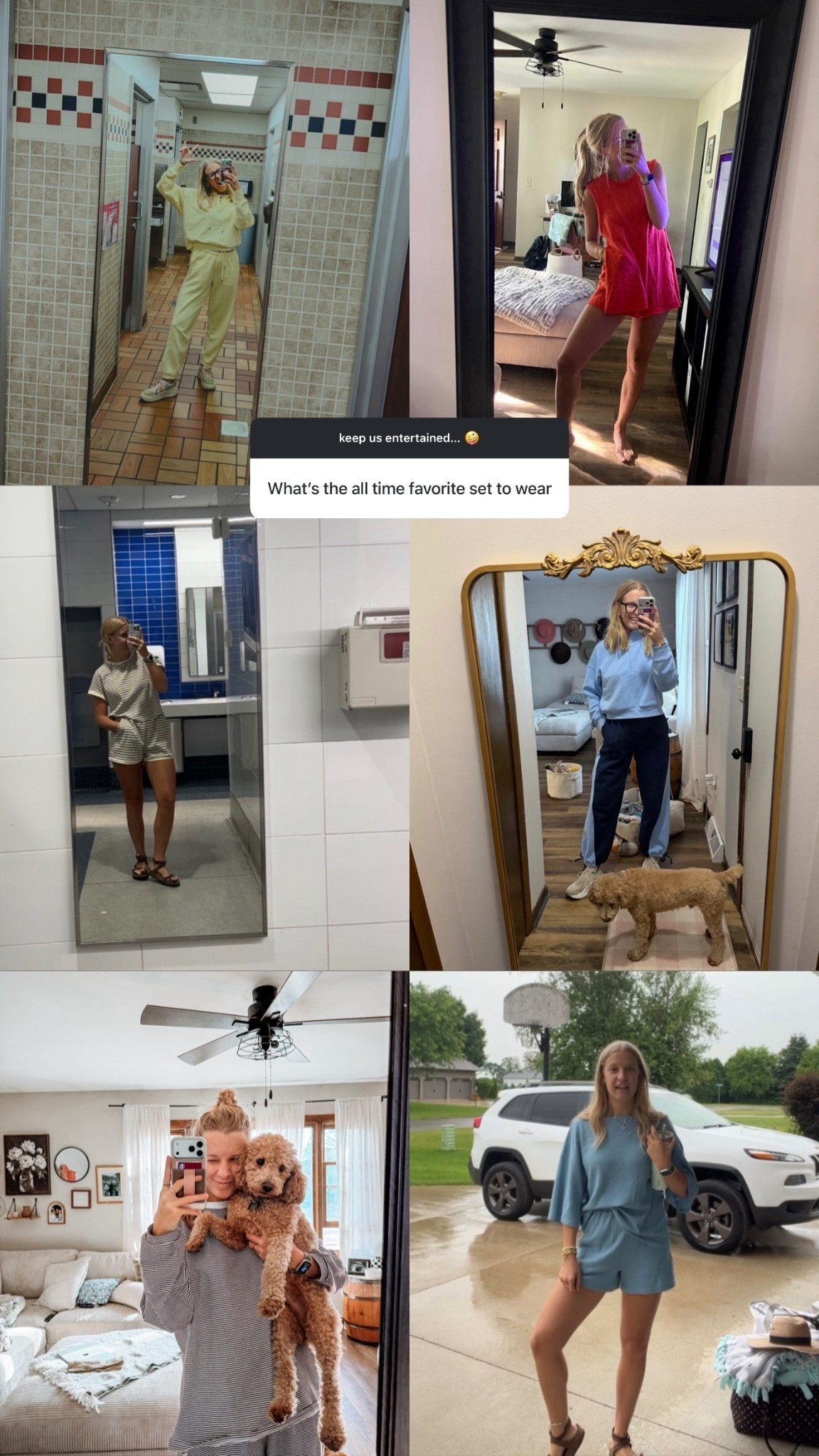 ALL MY FAV SETSSSS!!!! 🩵💙💛🧡❤️

size small or medium in all of the sets

either Amazon, Walmart, or @Target :)))

Amazon finds, Amazon sets, Amazon deals, Amazon tops, Amazon shorts, Amazon pants, Walmart sets, activewear deals, Walmart sweatpants, Walmart sweatshirts, two piece sets, No Boundaries finds, Target sets, Target deals, Target sweatpants, Target sweatshirts, butter yellow outfits, trending outfits, winter outfits, spring outfits, hot deals

#LTKSaleAlert #LTKSeasonal #LTKootd