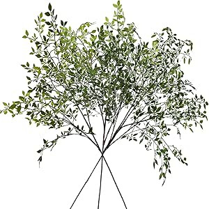 3pcs Faux Stems 43.3 Inch Artificial Greenery Stems Branches for Vase Faux Greenery Plant Decor S... | Amazon (US)