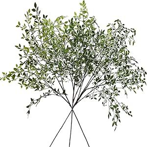 3pcs Faux Stems 43.3 Inch Artificial Greenery Stems Branches for Vase Faux Greenery Plant Decor S... | Amazon (US)