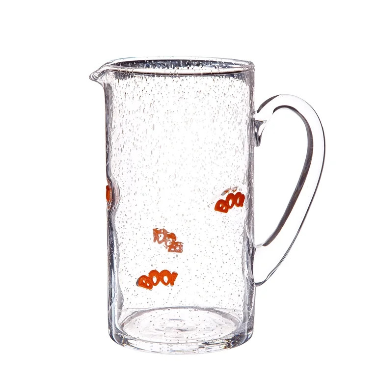 Way to Celebrate Halloween Boo Charm Bubble Glass Pitcher | Walmart (US)