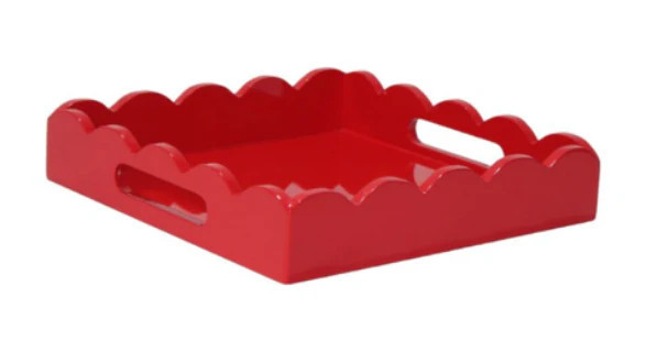 Red Lacquered Tray | The Enchanted Home