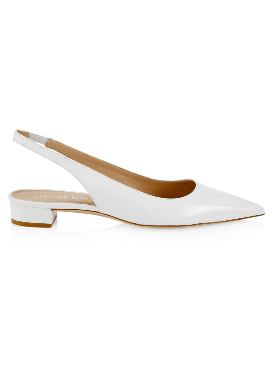 Stuart 10MM Patent Leather Slingback Pumps | Saks Fifth Avenue