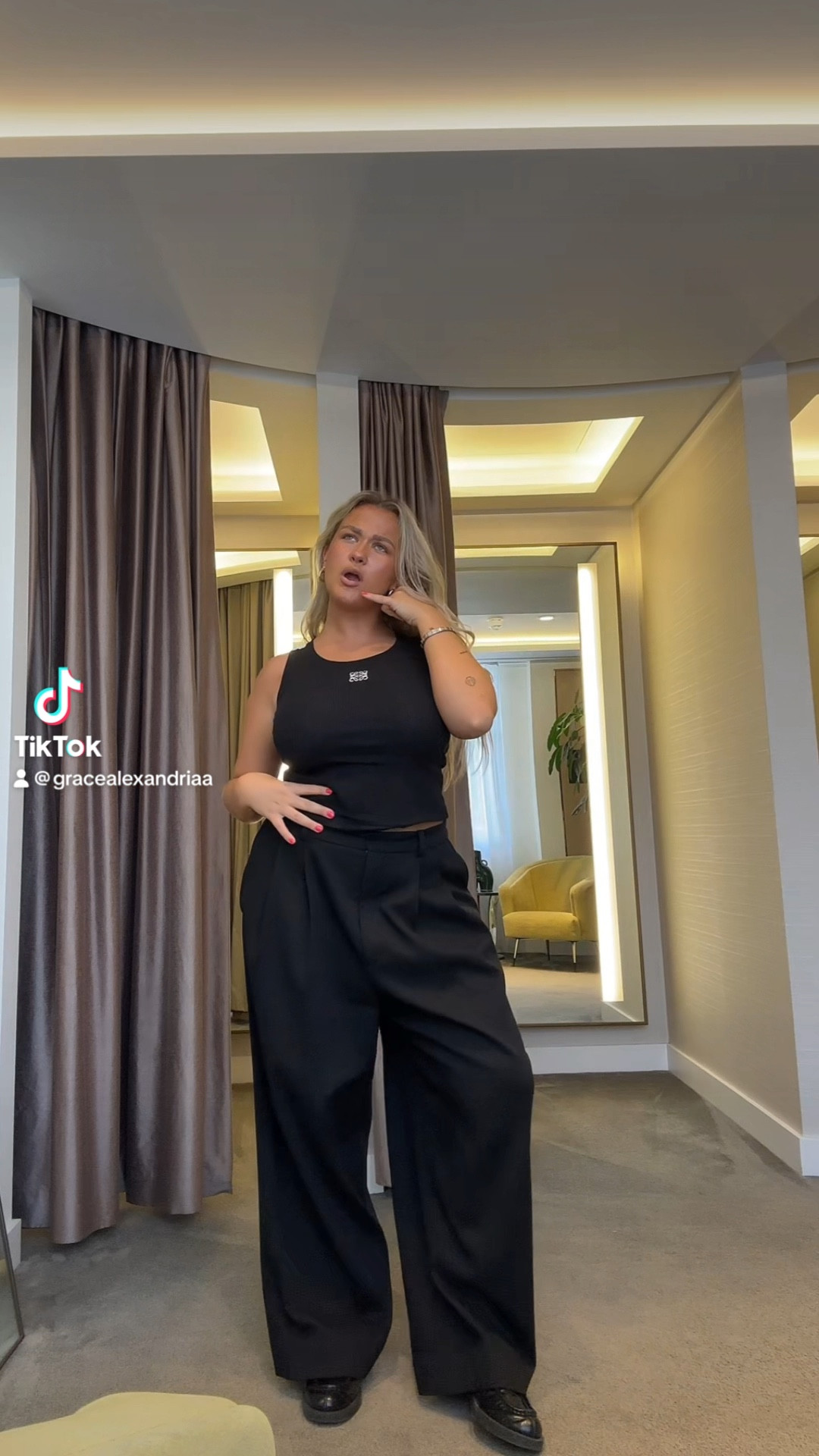 Lil bit of loewe daaaarling 🖤 Loewe vest + baggy trousers + prada loafers 

#LTKmidsize #LTKSeasonal #LTKworkwear