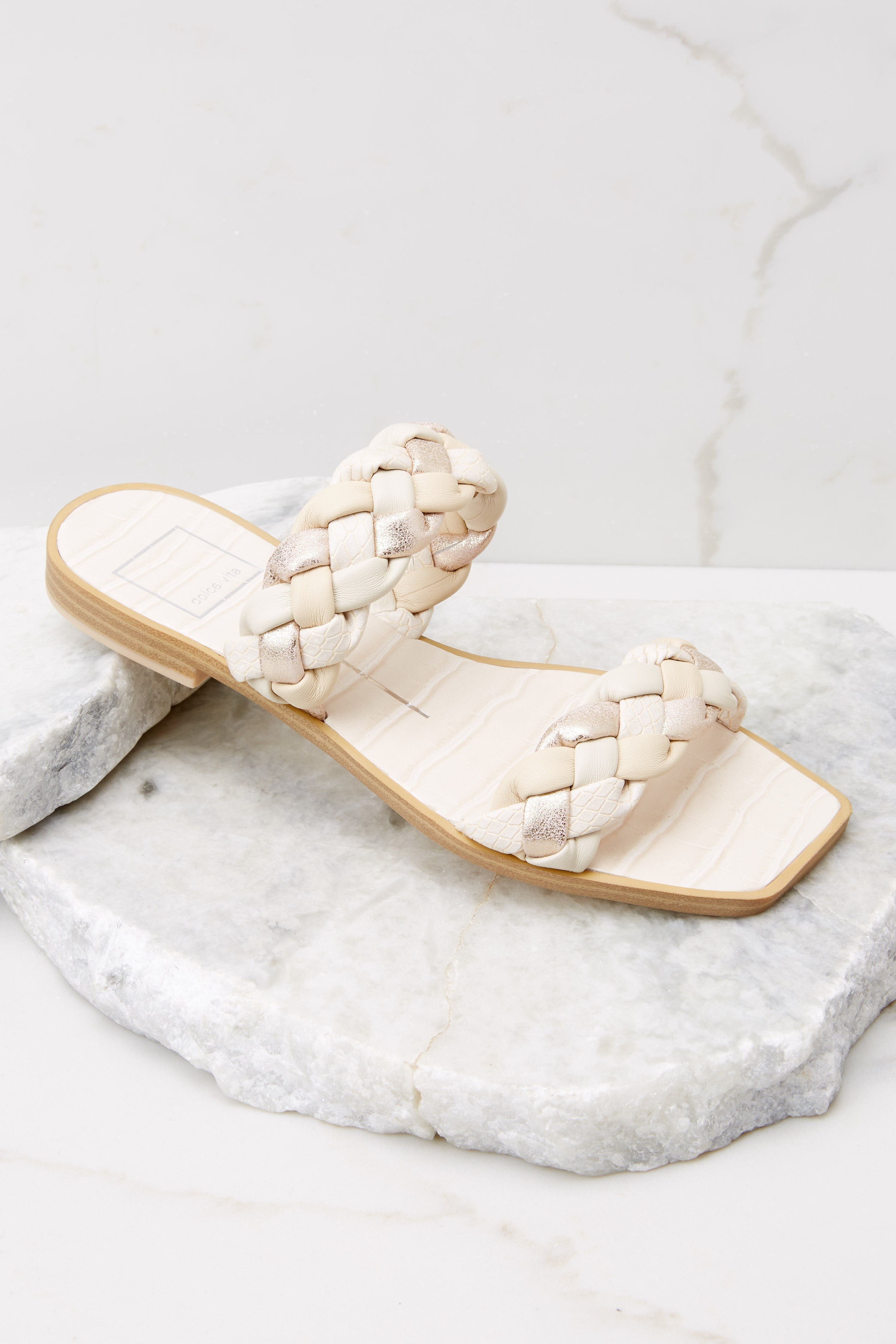 Indy Ivory Multi Stella Sandals | Red Dress 