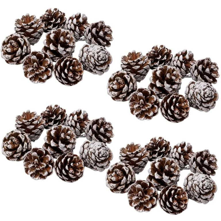 36Pcs Christmas Mini Pine Cones,- 1.18-1.57 Small Christmas Snow Pinecones Ornaments, Pine Cones ... | Walmart (US)