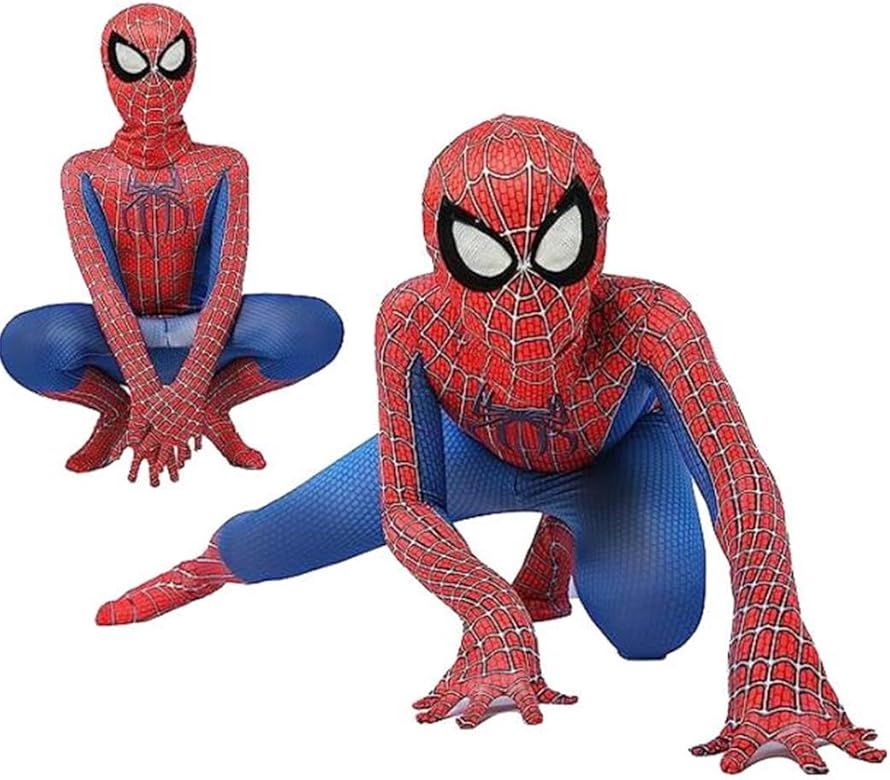 Kids Superhero Costume 3D Style Costume Suits Halloween Cosplay Bodysuit | Amazon (US)