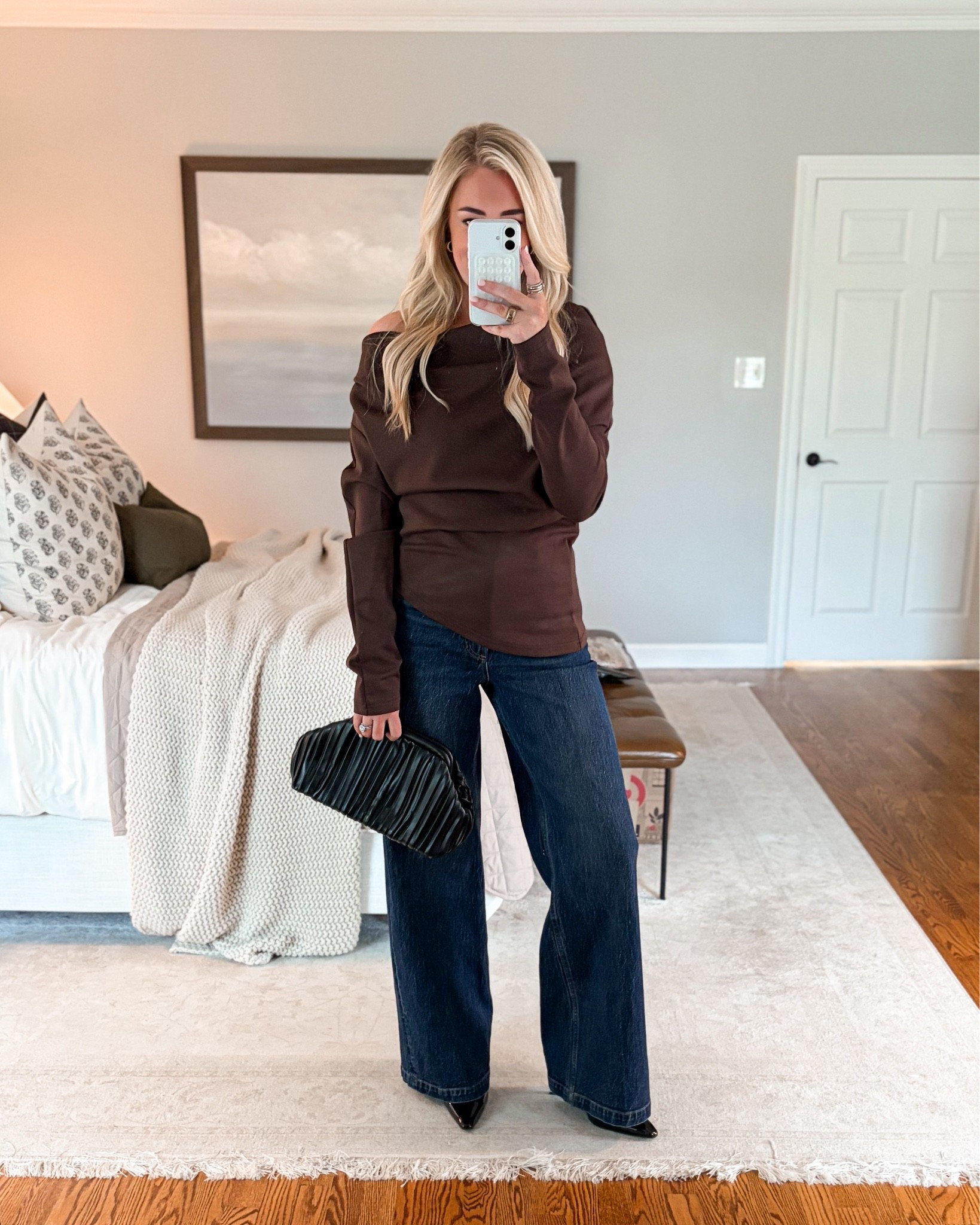 My tip is currently 40% off 🙌🏻 Wearing a small in the top & 26 in the jeans 

Date night look, jeans, wide leg denim, wide leg jeans, spring jeans, spring outfits, girls night outfits, holiday outfits

#LTKgrwm #LTKootd #LTKSeasonal