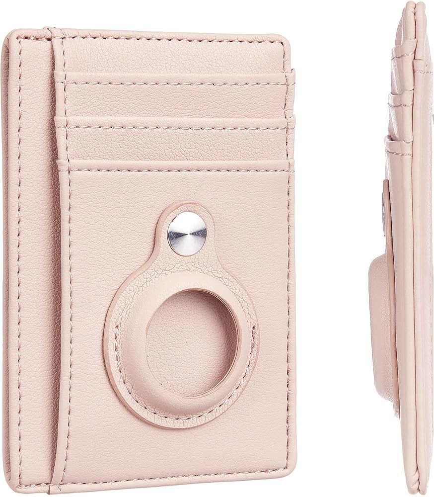 Hawanik Slim Minimalist Front Pocket Wallet with Built-in Case Holder for AirTag | Amazon (US)