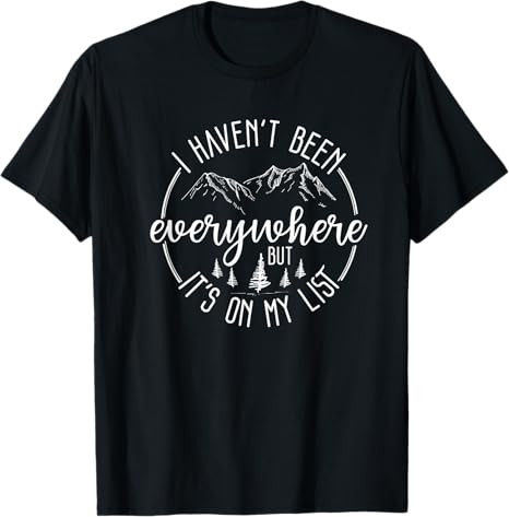 World Traveler, Vacation, Adventure, Funny Travel, Camping T-Shirt | Amazon (US)