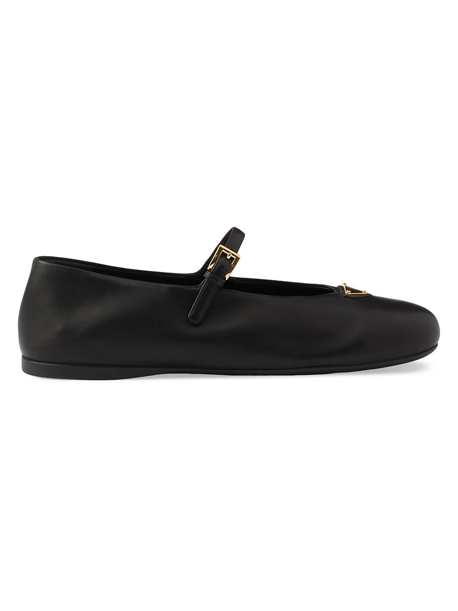 Women's Nappa Leather Ballerinas - Black - Size 6.5 | Saks Fifth Avenue
