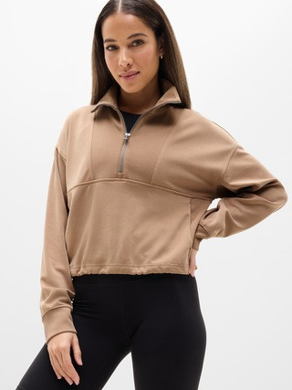 Seasoft Rib 1/4 Zip Popover | Athleta