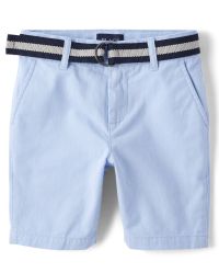 Boys Belted Chino Shorts - whirlwind | The Children's Place