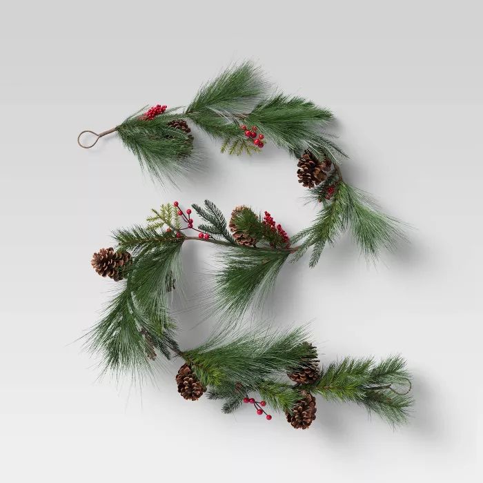 Pine and Red Berry Garland - Threshold™ | Target