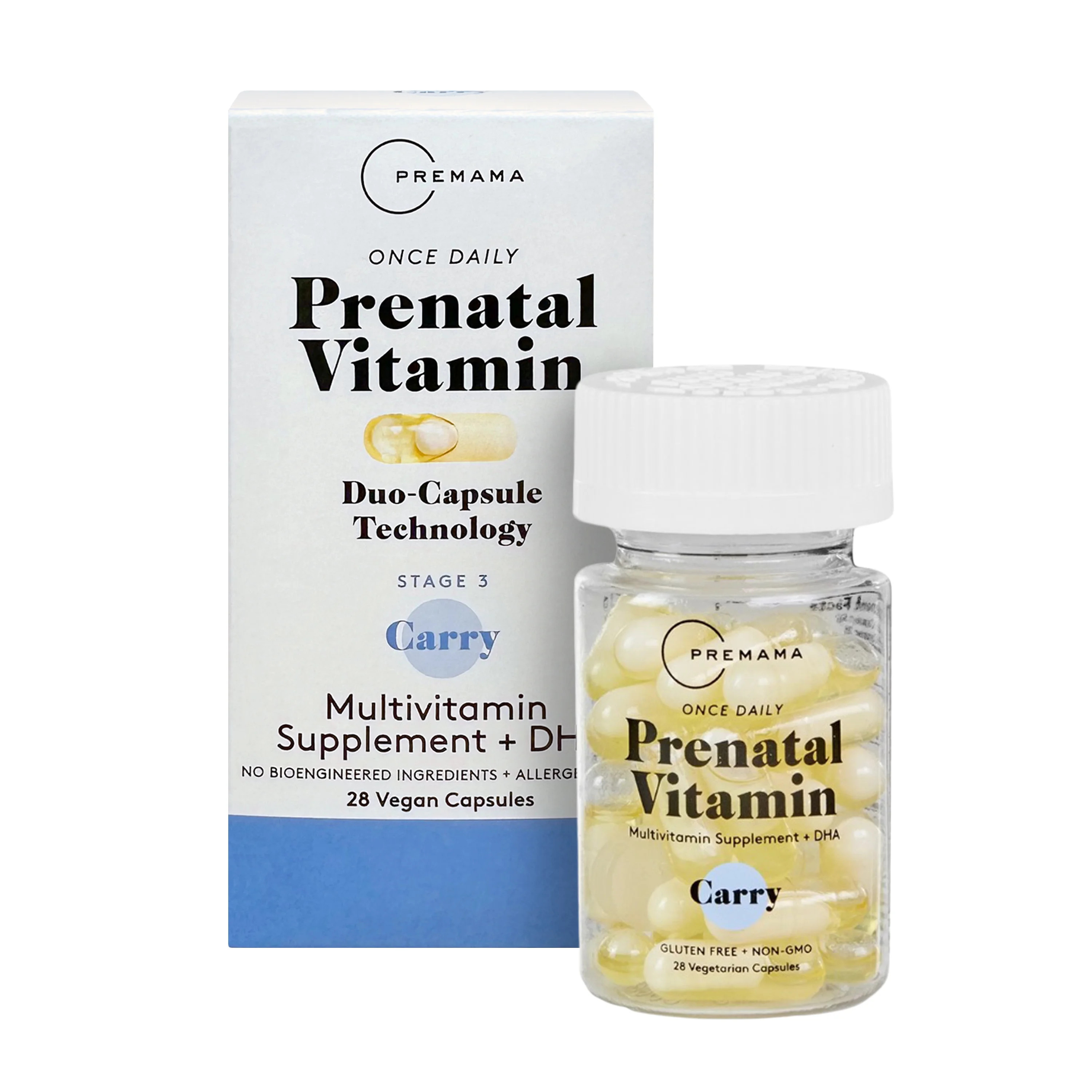Premama Prenatal Vitamins, Essential Nutrients for You and Baby, 28 Capsules | Walmart (US)