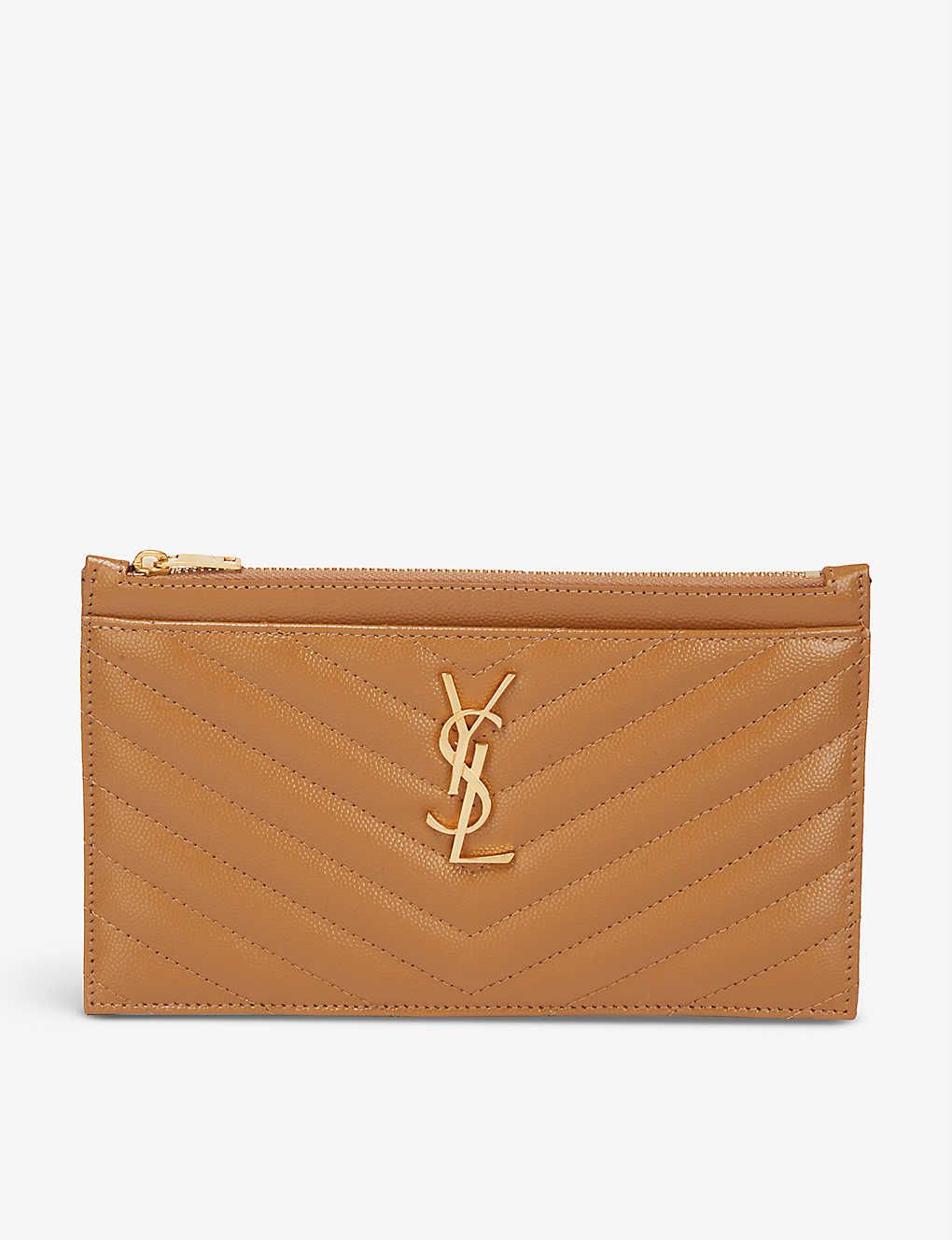 Monogram quilted leather clutch | Selfridges