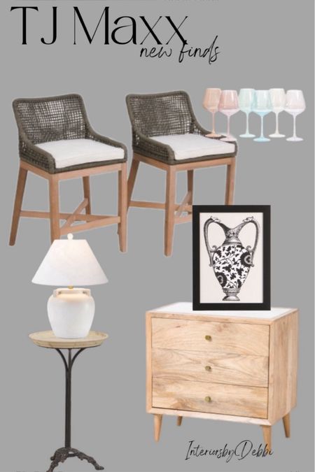 Decor Finds
Barstools, nightstand, wine glasses, side table, white lamp, framed art, transitional home, modern decor, amazon find, amazon home, target home decor, mcgee and co, studio mcgee, amazon must have, pottery barn, Walmart finds, affordable decor, home styling, budget friendly, accessories, neutral decor, home finds, new arrival, coming soon, sale alert, high end look for less, Amazon favorites, Target finds, cozy, modern, earthy, transitional, luxe, romantic, home decor, budget friendly decor, Amazon decor #tjmaxx

#LTKhome 

Follow my shop @InteriorsbyDebbi on the @shop.LTK app to shop this post and get my exclusive app-only content!

#liketkit 
@shop.ltk
https://liketk.it/4F9uc

Follow my shop @InteriorsbyDebbi on the @shop.LTK app to shop this post and get my exclusive app-only content!

#liketkit #LTKSeasonal
@shop.ltk
https://liketk.it/4GVRO