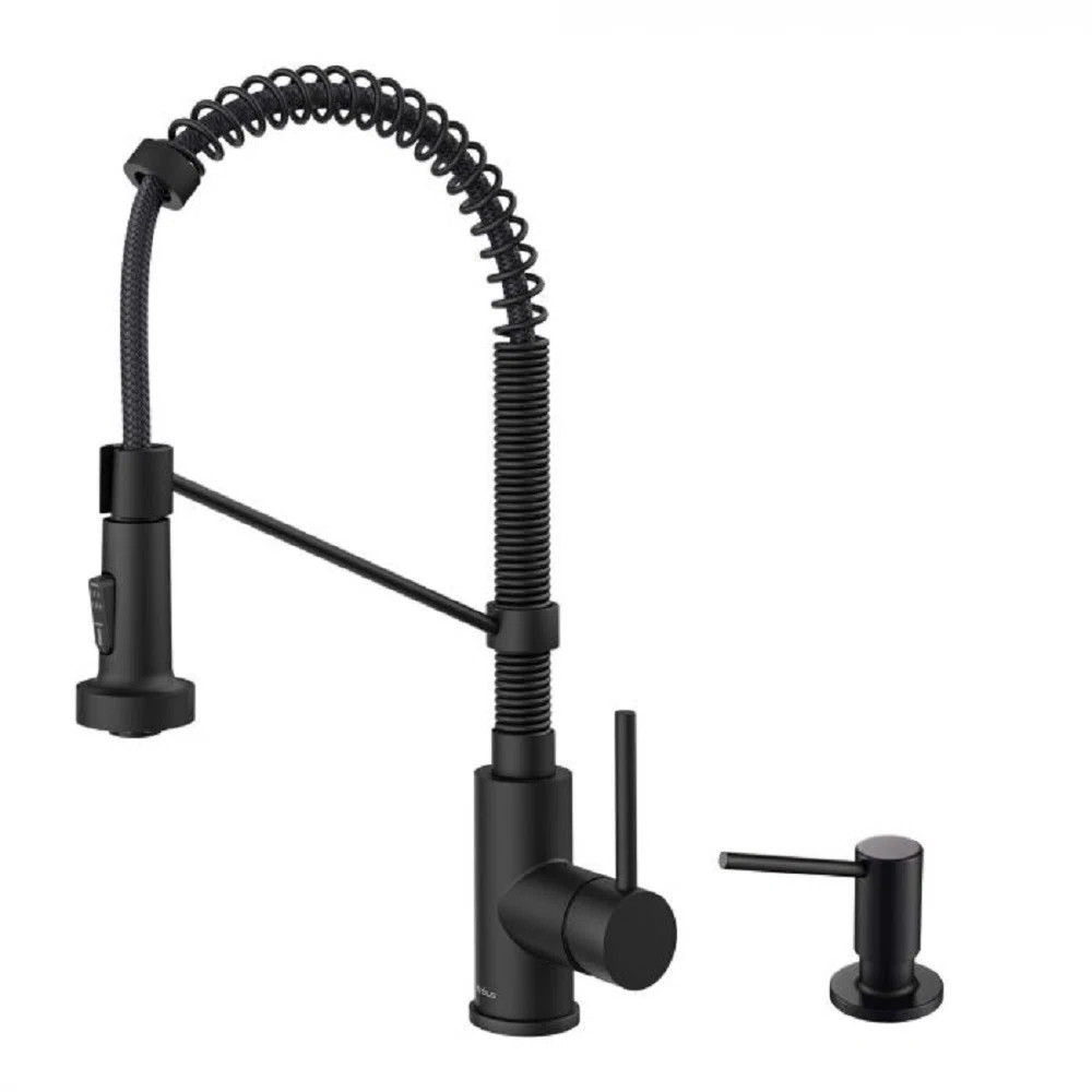 Kraus Bolden Pull Down Kitchen Faucet with Soap Dispenser | Wayfair North America