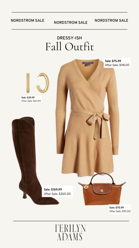 My favorite tall boots that are part of the Nordstrom sale. These are SO comfortable, the shaft is wide enough for muscular calves, and the fit is TTS. This is how I’m going to style them: with a wrap dress, gold hoops, and a neutral bag. 

#LTKSaleAlert #LTKStyleTip #LTKxNSale
