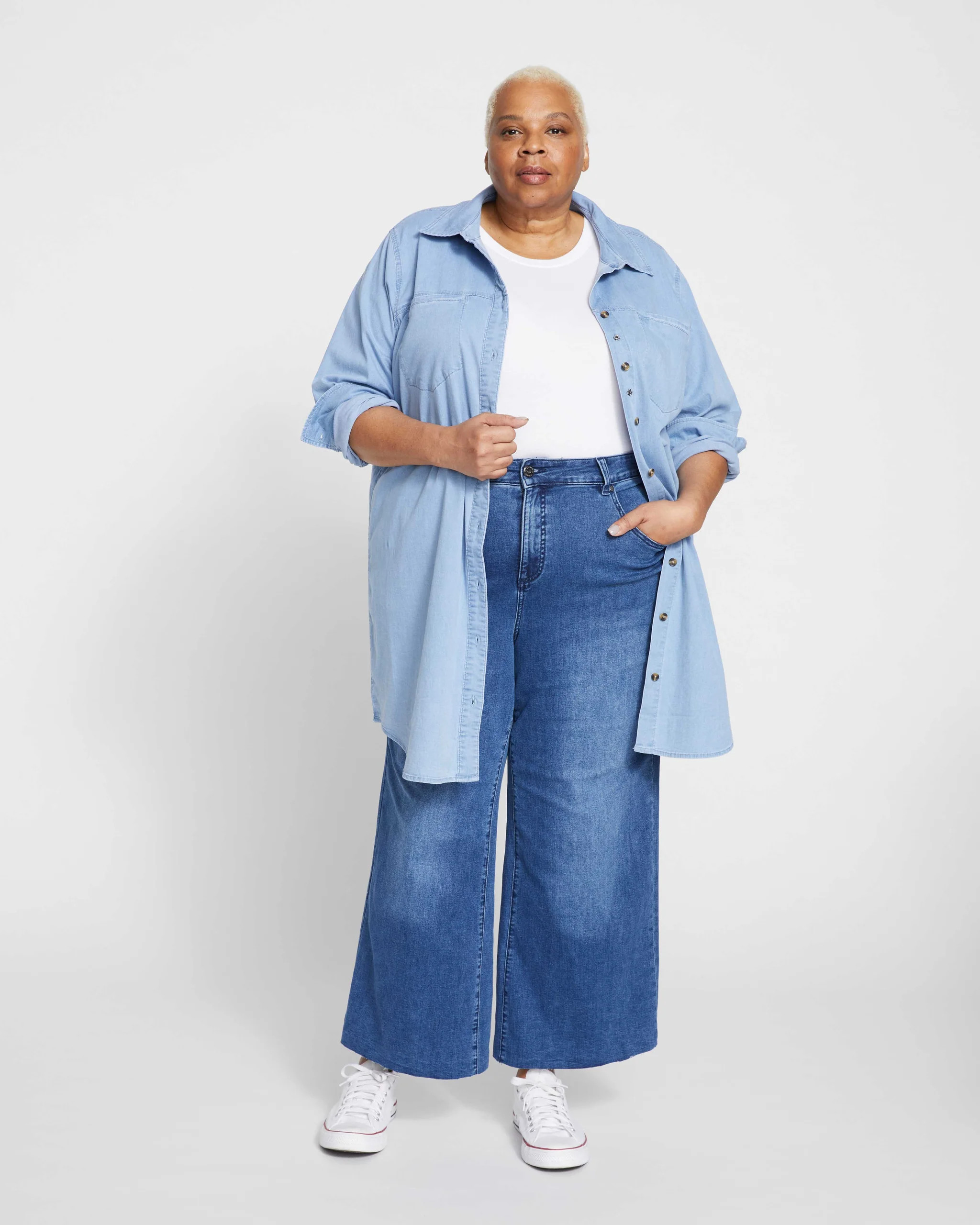 Jackie High Rise Cropped Jeans - True Blue Wash | Universal Standard