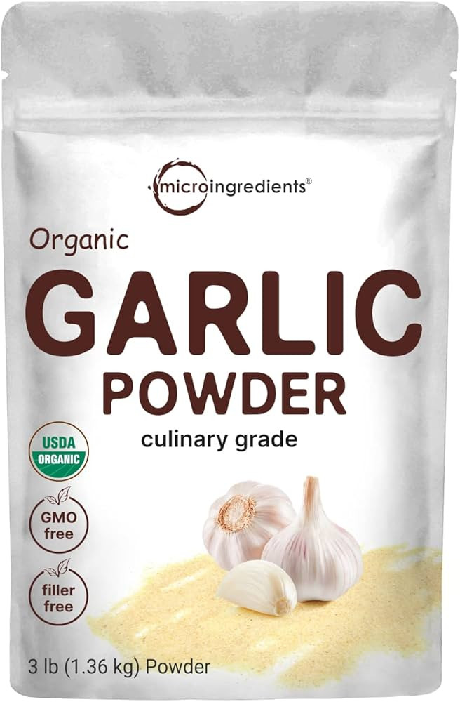Organic Garlic Powder, 3lbs | Premium Source from Harvested Raw Allium Sativum Bulb |Culinary Gra... | Amazon (US)