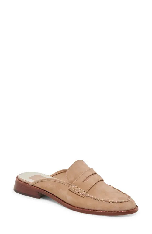 Dolce Vita Havan Loafer Mule in Camel Suede at Nordstrom, Size 8.5 | Nordstrom