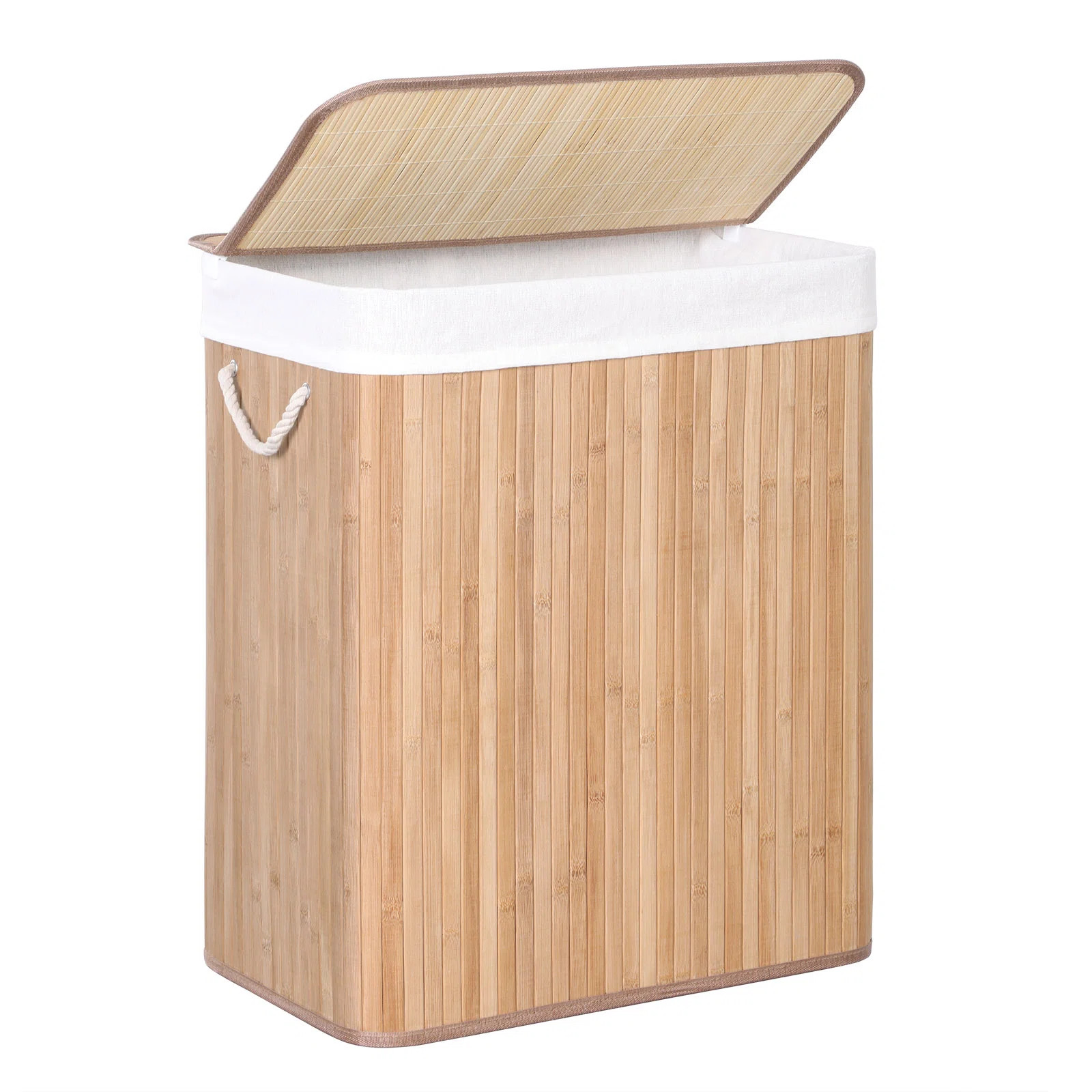 Wood Laundry Hamper with Handles | Wayfair UK