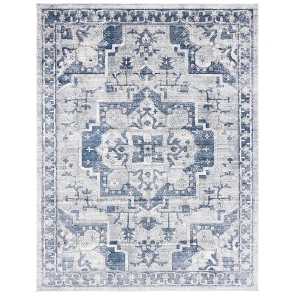Power Loom Performance Navy/Ivory Rug | Wayfair North America