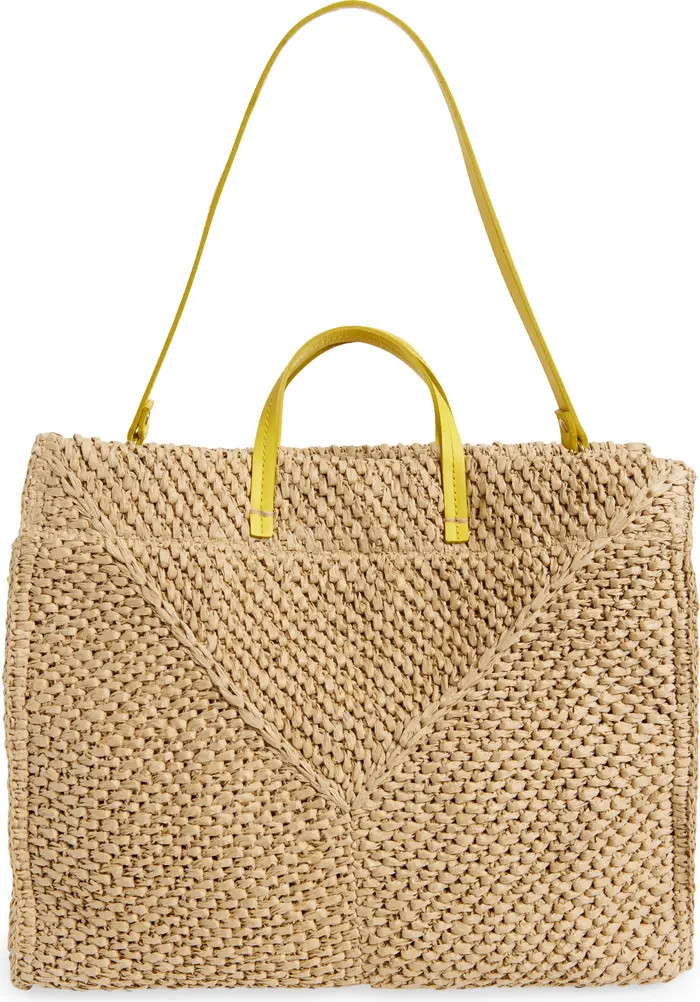Clare V. Simple Woven Raffia Tote Bag | Nordstrom | Nordstrom
