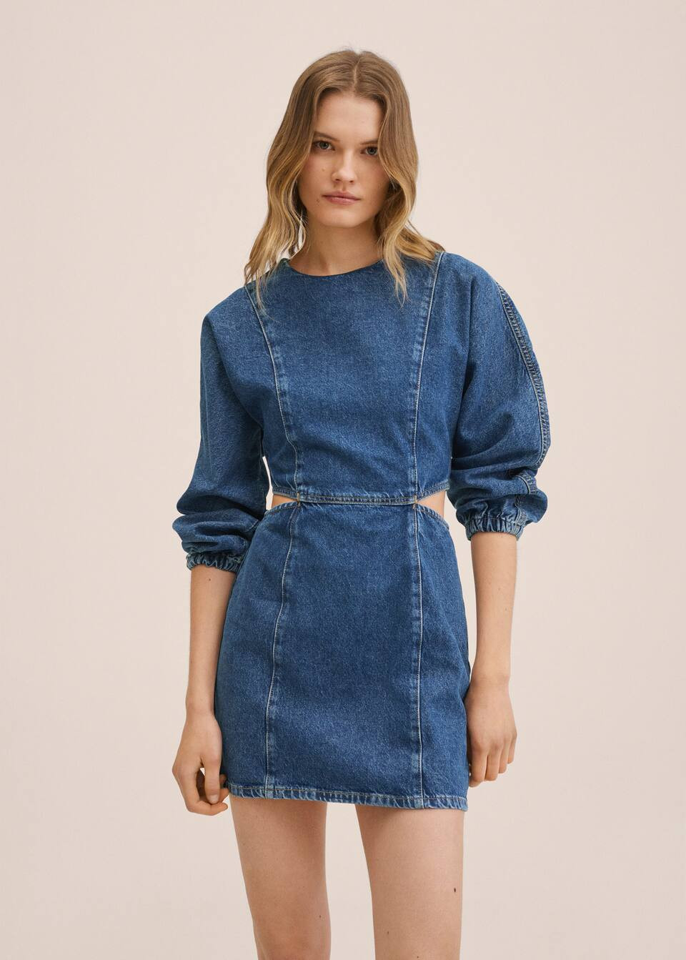 Robe denim ouvertures | MANGO (FR)