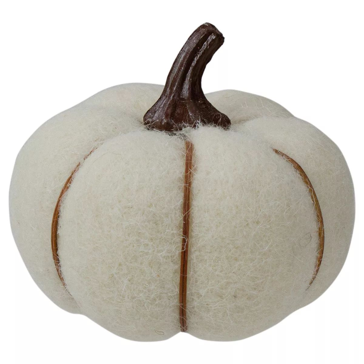 Northlight 5" Cream and Brown Fall Harvest Tabletop Pumpkin | Target