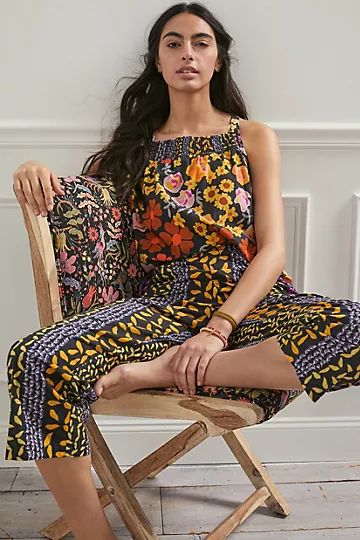 Floral Printed Pajama Set | Anthropologie (US)