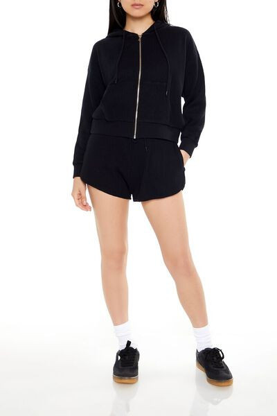 Drawstring Thermal Shorts | Forever 21