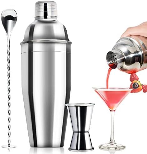 24oz Cocktail Shaker Bar Set - Professional Margarita Mixer Drink Shaker and Measuring Jigger & M... | Amazon (US)