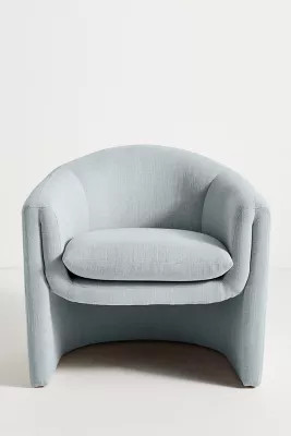 Linen Sculptural Chair | Anthropologie (US)